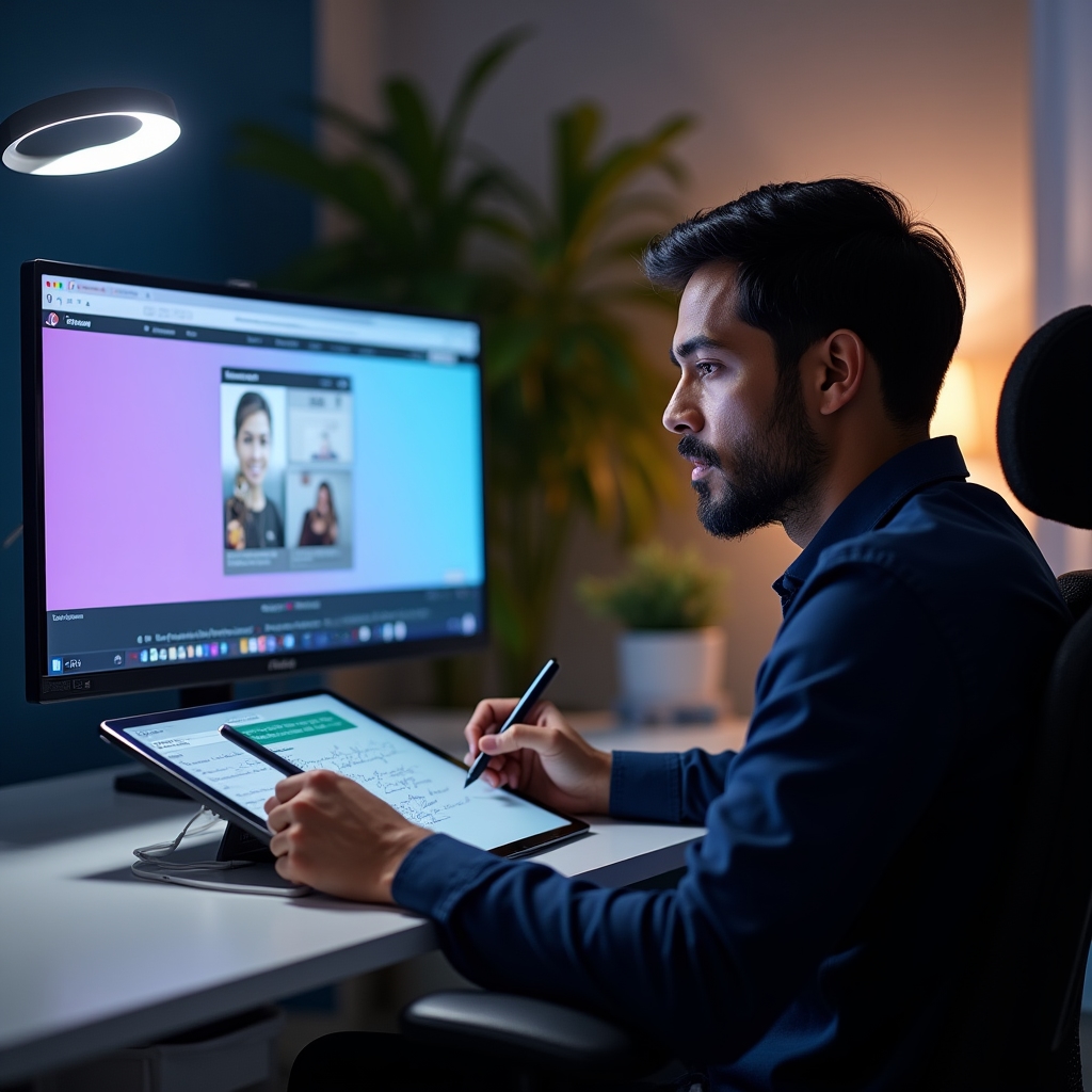 Interfața lecției online cu exerciții de reflecție integrate